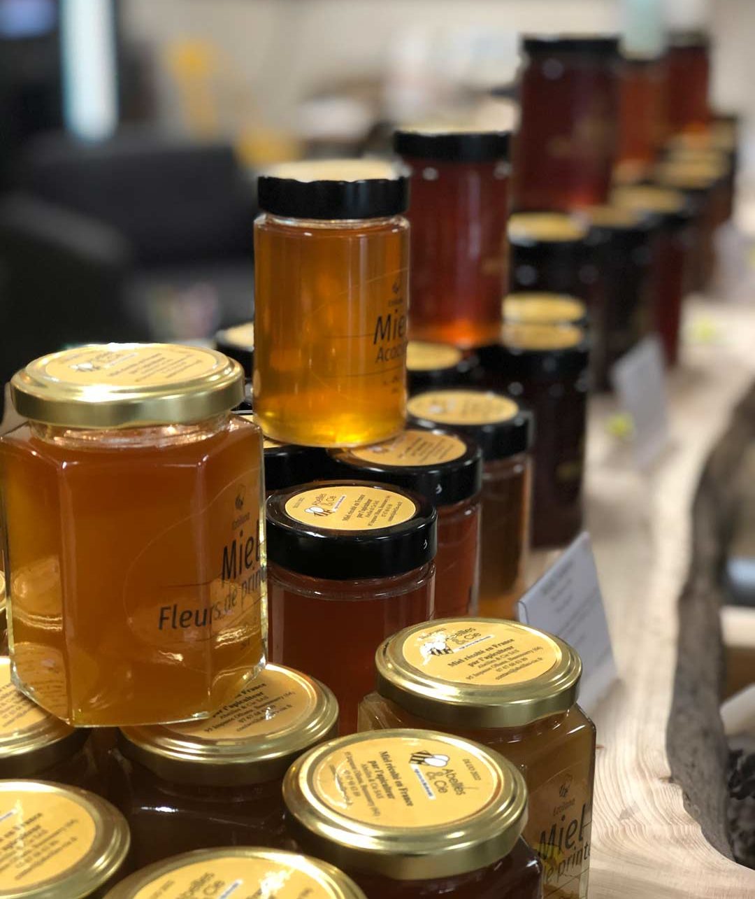 Pots de miel 100% local Abeilles & Cie dans le Pays Basque